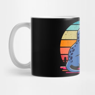 Retro Sunset Dinosaur Coffee Lover Graphic Design Mug